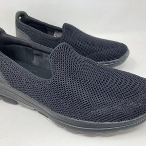 Skechers Charcoal Mesh Slip-On Sneakers